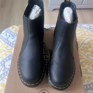 Dr. Martens Black Nappa Boots